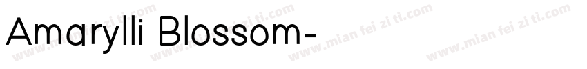 Amarylli Blossom字体转换